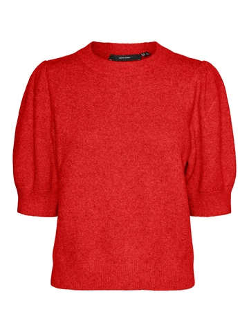 Vero Moda - Trui met ronde hals - Rood - Vmdoffy 2/4 O-Neck Pullover - 10278313
