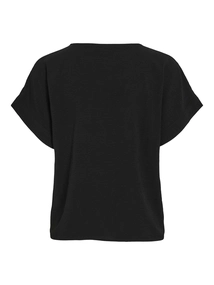 Vila - T-shirt korte mouw - Zwart - Vijosa S/S Top - 14101663