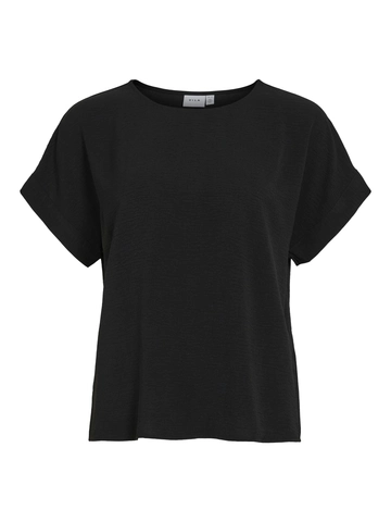 Vila - T-shirt korte mouw - Zwart - Vijosa S/S Top - 14101663