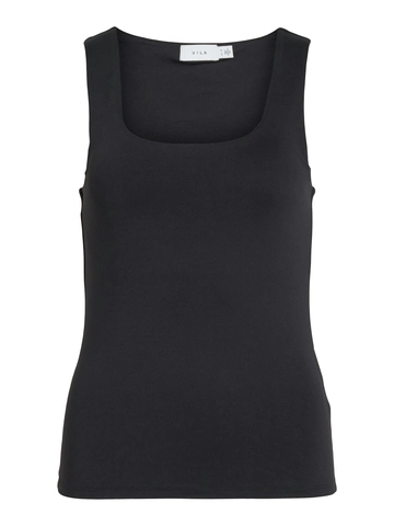 Vila - Tanktop - Zwart - Vikenza U-Neck S/L Tanktop - 14089092