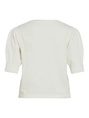 Vila - Viril 2/4 Sleeve O-Neck Knit - Trui met ronde hals - Wit - 14105306