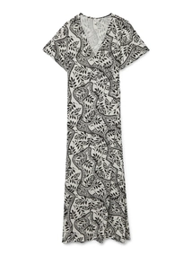 Vmbali s/s ancle wrap dress wv
