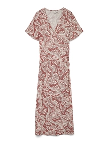 Vmbali s/s ancle wrap dress wv