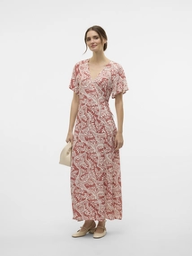 Vmbali s/s ancle wrap dress wv