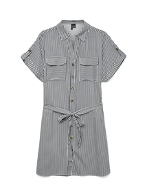 Vmbumpy ss short shirt dress w