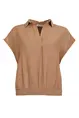 Zizo & Maicazz - Blouse korte mouw - Beige - Nieke - top - Su25.60.029