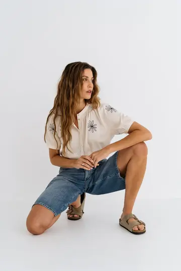 Zizo Maicazz - Blouse lange mouw - Beige - NARIA - Blouse