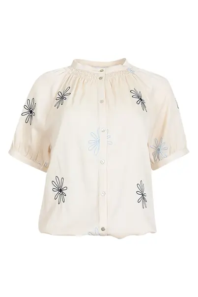 Zizo Maicazz - Blouse lange mouw - Beige - NARIA - Blouse