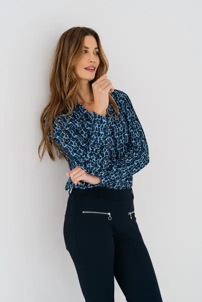 Zizo Maicazz - Blouse lange mouw - Dierenprint - Galya Blouse