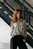 Zizo Maicazz - Blouse lange mouw - Ecru - Mala Blouse
