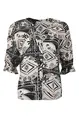 Zizo Maicazz - Blouse lange mouw - Ecru - Mangos Blouse