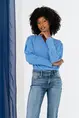 Zizo Maicazz - Blouse lange mouw - Lichtblauw - Marleen Blouse