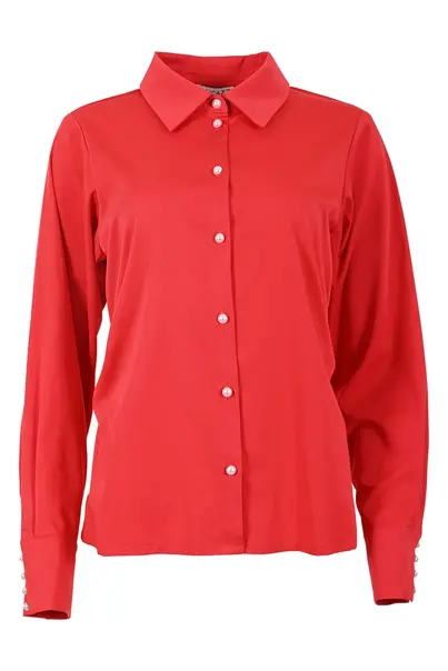 Zizo Maicazz - Blouse lange mouw - Rood - Mirza Blouse