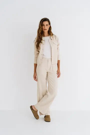 Zizo/Maicazz - Katoenen broek - Ecru - Jayla - Su25.Jay.312