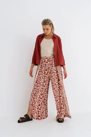 Zizo/Maicazz - Katoenen broek - Rood - NEVRA - Broek - Sp25.70.206