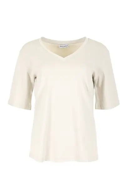 Zizo Maicazz - T-shirt korte mouw - Ecru - Misa Shirt