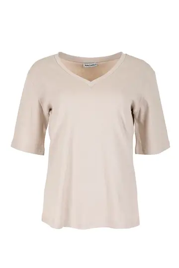 Zizo Maicazz - T-shirt korte mouw - Taupe - Misa Shirt