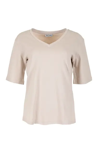 Zizo Maicazz - T-shirt korte mouw - Taupe - Misa Shirt