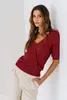 Zizo/Maicazz - T-shirt lange mouw - Rood - NALINE - Top - Su25.65.405