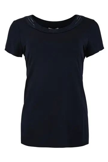 Zizo Maicazz - Trendy T-shirt korte mouw - Donkerblauw - Matte Top