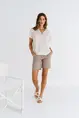 Zizo & Maicazz - Trendy T-shirt korte mouw - Ecru - Josina - top - Su25.60.337