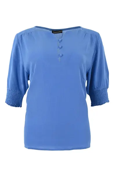 Zizo Maicazz - Trendy T-shirt korte mouw - Lichtblauw - Mylie Top
