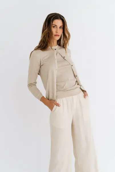 Zizo & Maicazz - Trui met ronde hals - Beige - Nelson - trui - Su25.70.808