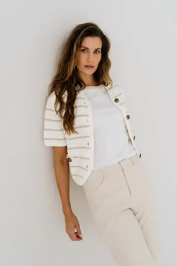 Zizo Maicazz - Vest - Ecru - NILLA - Vest